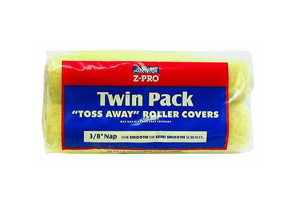 9" Twin-Pack Polyester Roller Cover (⅜" nap Paper Core)